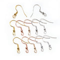 Fishhook Earring Findings With Coil and Loop in Multiple Finishes view 3