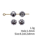 Fluted Pumpkin Metal Spacer Beads for Jewelry Making view 3