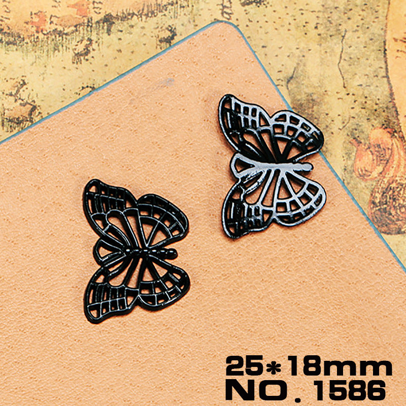 Black Electroplated Punk Skull and Animal Charm Pendants