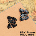 Black Electroplated Punk Skull and Animal Charm Pendants