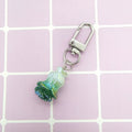 Miniature Resin Fruit Vegetable Mushroom and Shrimp Clip Keychains view 4
