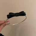 Silver Rhinestone Choker Teardrop Open Heart Bow Styles view 6