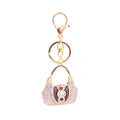 Rhinestone Handbag Keychain with Split Ring and Lobster Clasp view 5