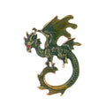 Blue Silver Tone Winged Dragon Enamel Four Designs Metal Brooch Pin view 7