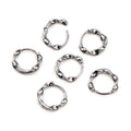 Twisted Small Hoop Earring Findings in Six Metal Finishes view 4