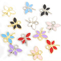 Four Wing Enamel Dragonfly Charms in Six Colors and Two Metal Tones view 5