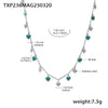 Teal Steel Necklace
