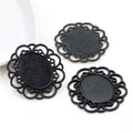 Filigree Oval Pendant Tray Jewelry Making Components view 6
