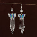 Colorful Butterfly and Peacock Necklace Earring Jewelry Collection view 9
