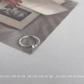 Silver Tone Open Adjustable Rose Chain Link Fashion Rings view 4