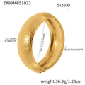 Wide Textured Hinged Bangles in Five Gold Tone Patterns view 6