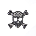 Black Silver Tone Flower Two Designs Metal Brooch Pin view 6