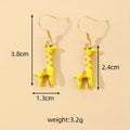 Gold Enamel Mini Animal Character Earrings 6 Cute Styles view 5