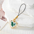 Heart Locket Pressed Flower Phone Charm Lobster 8 Styles view 8