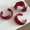 Acrylic Irregular Open Cuff Bangles Three-Piece Six Colors view 8