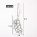 Crystal Leaf Feather Hanging Ornament Green Clear Styles view 3