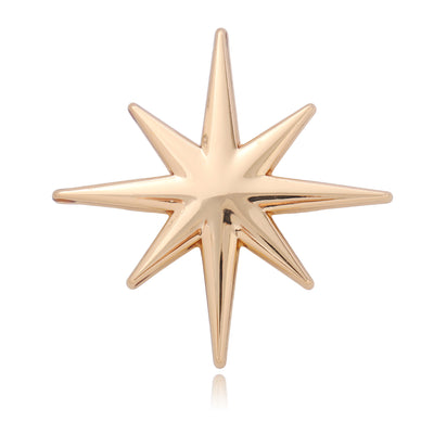 Front product view of the gold star stud