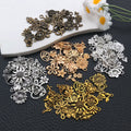 Gold-Tone Sunflower and Four-Leaf Clover Metal Charms with 6 Listed Options view 4