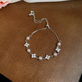Assorted Pearl Zirconia Silver Bracelets Fifteen Designs view 8