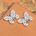 Floral Butterfly Metal Pendant Charm For Jewelry Making view 7