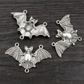 Large Bat Pendant Charms in Three Dark Metal Finishes view 8