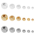 Round Seamless Straight Hole Metal Beads for Jewelry Making view 5
