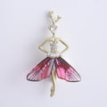 Crystal Fairy Elf Brooch Translucent Wing Skirt Three Colors view 7
