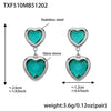 Light-Green Silver Earrings
