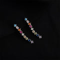 Silver Double Layer Clip-On Earrings Assorted Floral Mix view 10