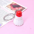 Resin Badminton Shuttlecock Keychain Seven Color Caps view 6