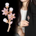 Flower Two Designs Metal Brooch Pin for Jackets and Lapels view 3
