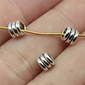 6x6x5mm 0.4g Multicolor Zinc Alloy Three Layer Ring Large Hole Spacer Beads for Bracelet Making