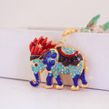 Rhinestone Elephant Keychain With Lobster Clasp, 6 Color Styles view 7