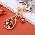 Floral Pipa Keychains With Enamel Bodies and Braided Wrist Straps view 9