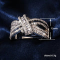 Baguette Bow Knot Wide Ring In Polished Silver Tone view 5