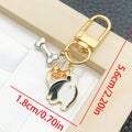 Dog and Bone Enamel Clasp Keychains in 16 Playful Designs view 11