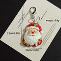 Red White Santa Resin Keychains Lobster Clasp Five Styles view 4