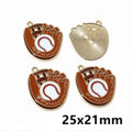 Enamel Baseball Charms in Fifteen Sport and Letter Designs view 9