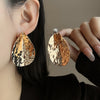 Hammered Teardrop Drops