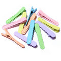 Colorful Painted Metal Alligator Hair Clips in Six Sizes view 3