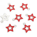 Colorful Open Star Jewelry Components For DIY Earrings And Bracelets Charms view 7