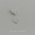 Silver-Tone Twisted Double Wire No-Pierce Ear Cuffs view 3