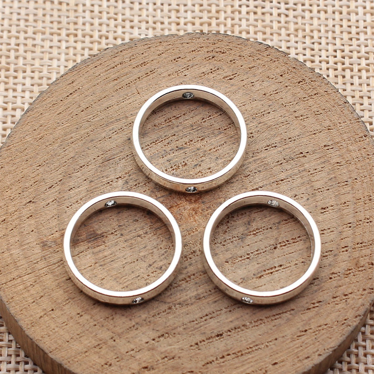 18x18mm 1.5g Multicolor Zinc Alloy Round Ring Spacer Beads for Bracelet Jewelry Making