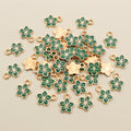 Enamel Flower Metal Charms in Ten Soft Color Options view 12