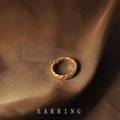 Gold Twisted Open Adjustable Band Ring Smooth Metal Finish view 4