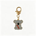 Gold Tone Enamel Koala Heart-Clasp Charms in Six Designs view 3