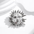 Gold Tone Moon Two Designs Metal Brooch Pin for Jackets and Lapels view 5