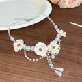 Floral Pearl Strand Necklaces in Two Designs Statement Jewelry Design view 7