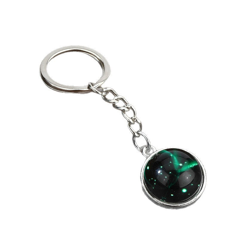 Glow in the Dark Zodiac Sign Keychain Charm