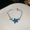 Blue Floral Bracelet
